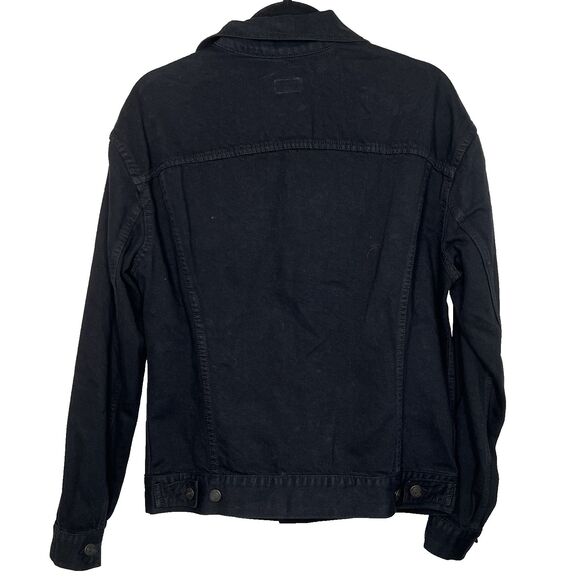 Able Minelia Cotton Blend Denim Jean Distressed Jacket Original Wash Large - Picture 5 of 7